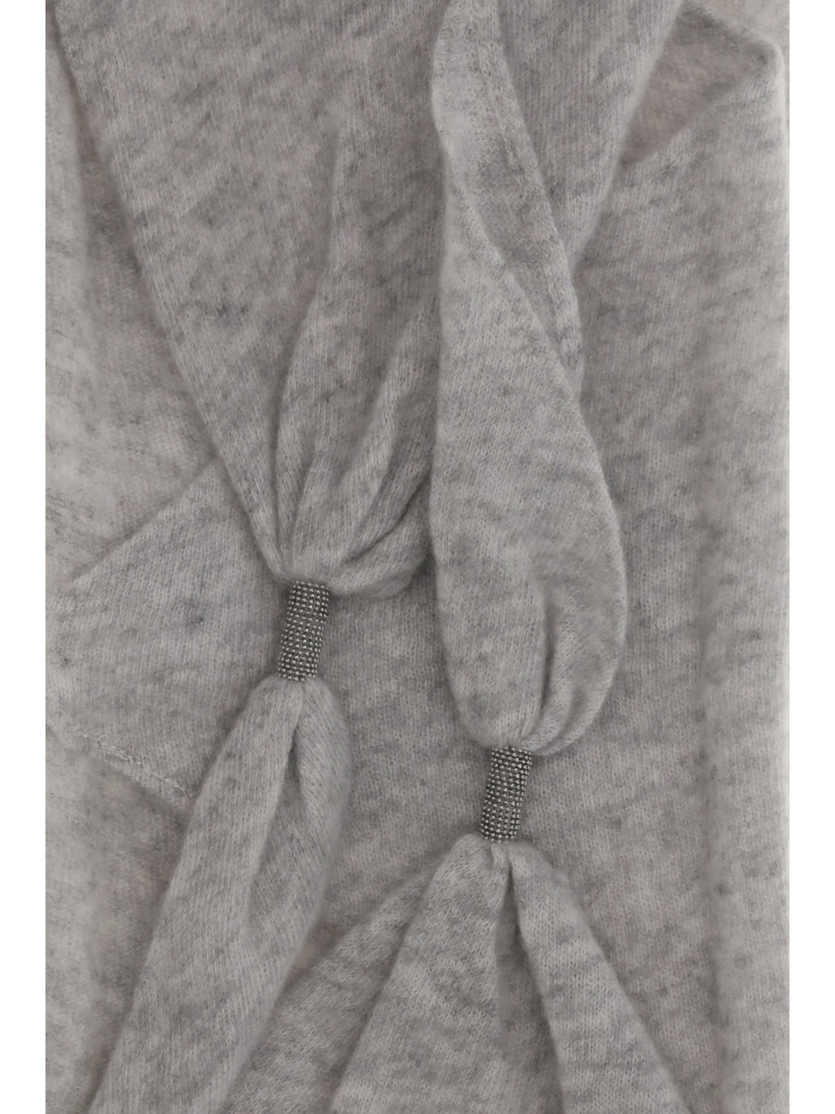 Brunello Cucinelli Women Cashmere Scarf With Monile Details BRUNELLO CUCINELLI
