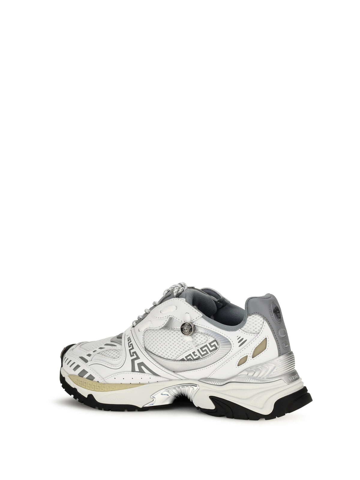 Versace Men Icaro Sneakers In Fabric, Mesh And Leather VERSACE