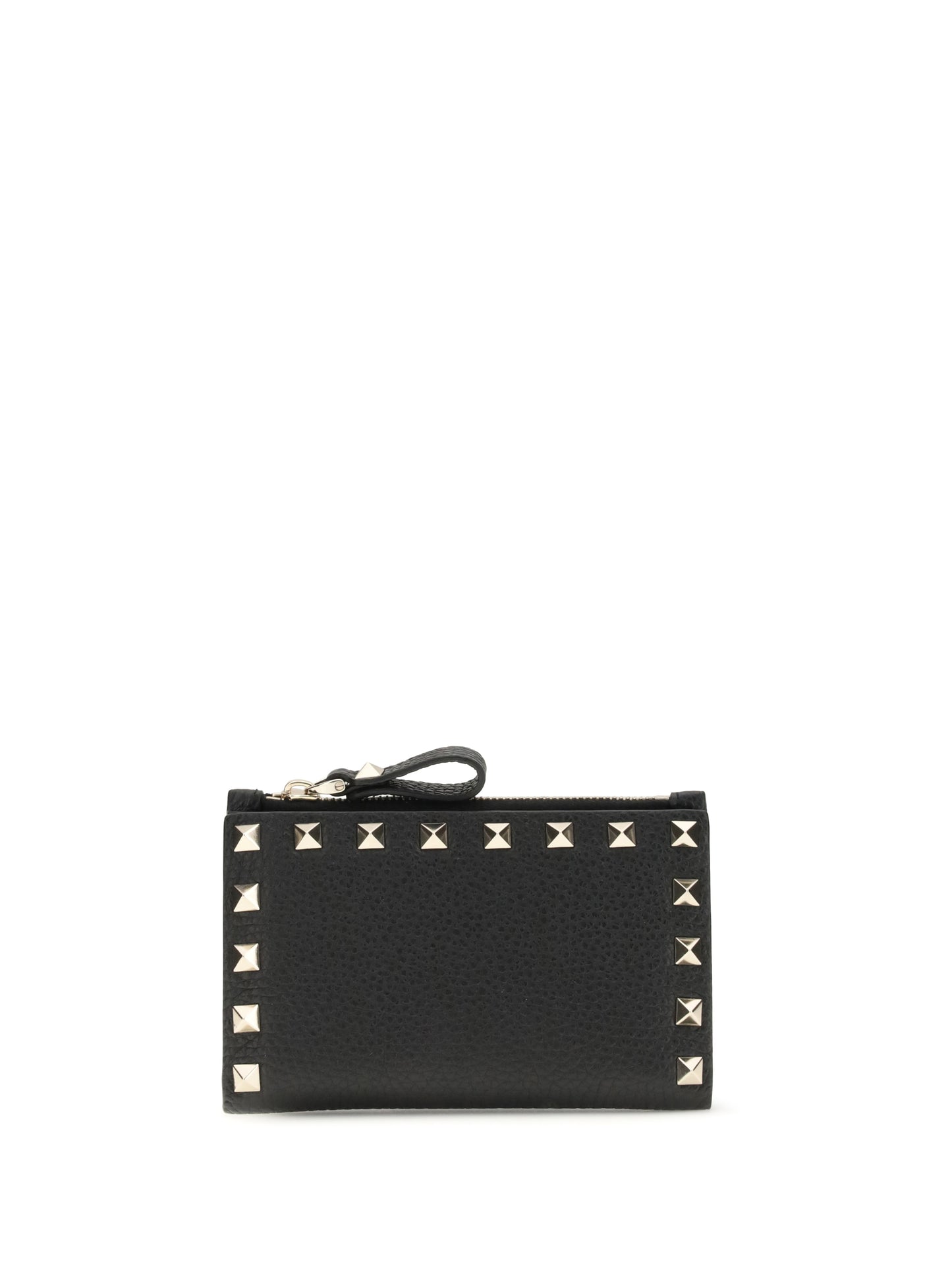 Valentino Garavani Women Rockstud Zip Card Holder VALENTINO GARAVANI