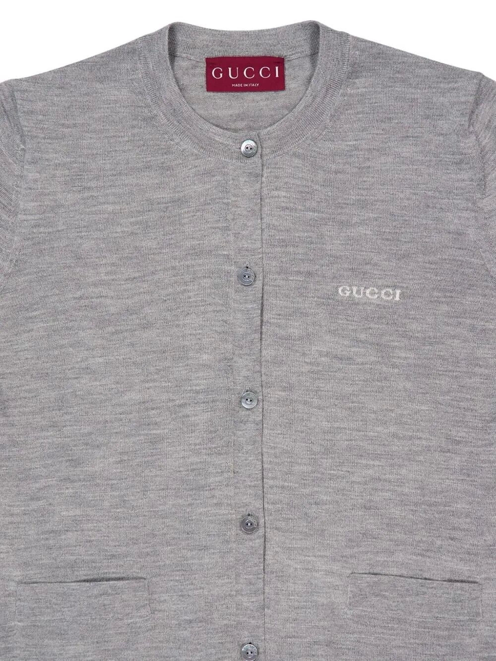 Gucci Women Long Sleeve Crew-Neck Cardigan GUCCI