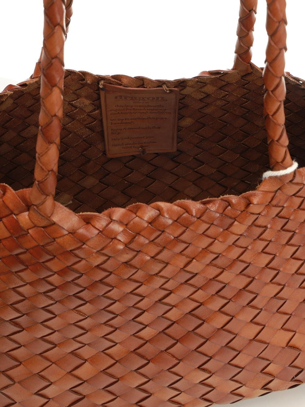 Dragon Diffusion Women Santa Croce Big Woven Leather Tote Bag DRAGON DIFFUSION