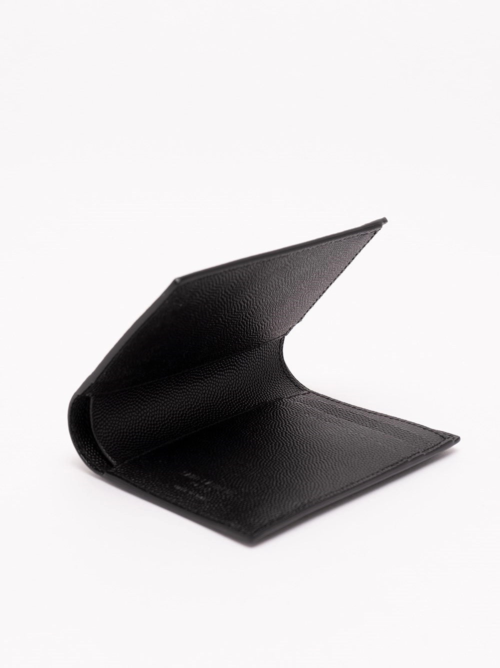Saint Laurent Men Saint Laurent Paris Credit Card Wallet In Grain De Poudre Leather SAINT LAURENT