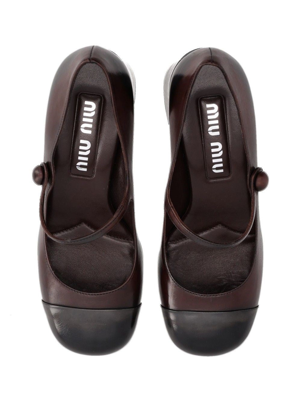 Miu Miu Women Waxed Leather Pumps MIU MIU