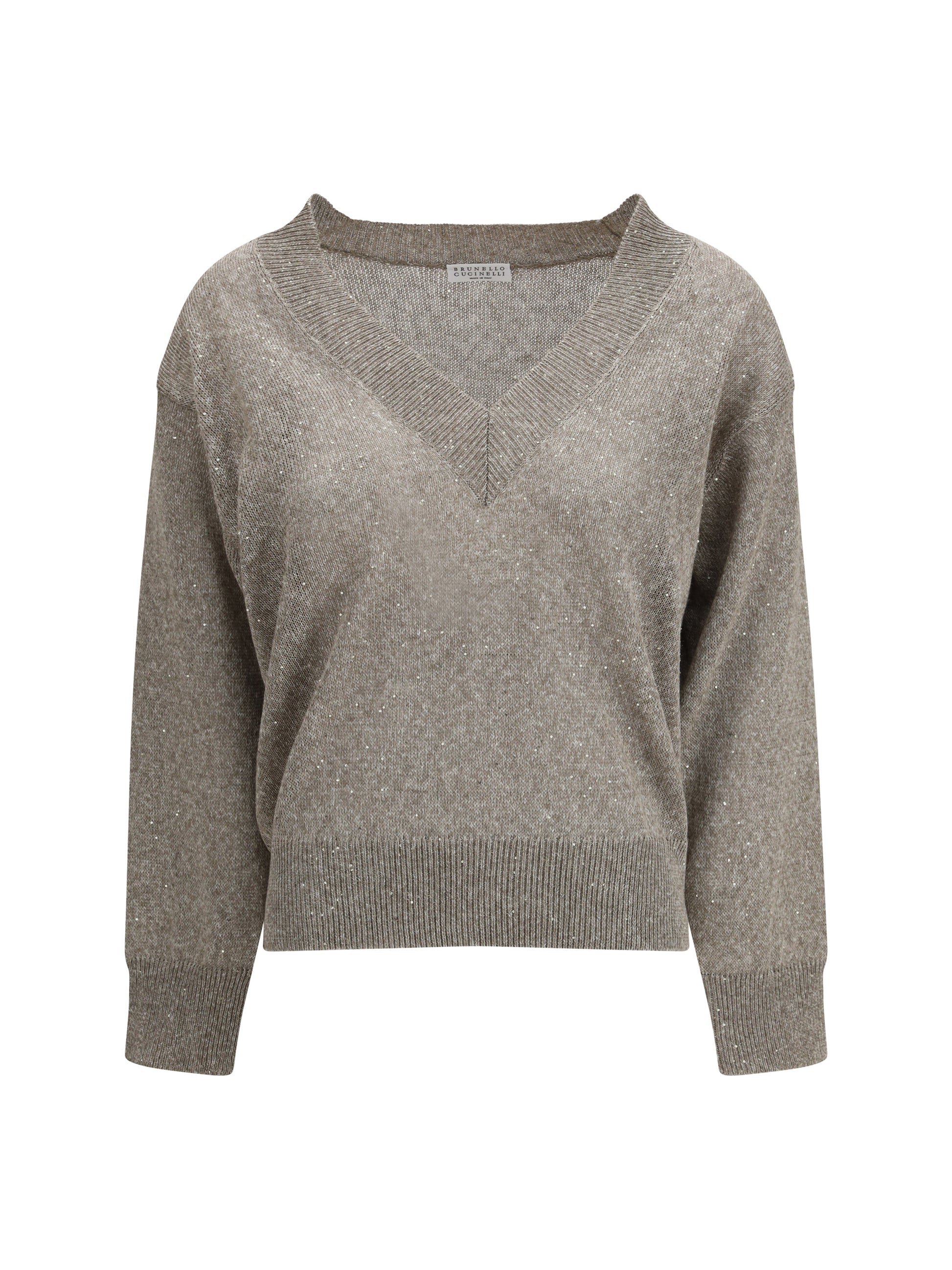 Brunello Cucinelli Women Sparkling Linen Sweater BRUNELLO CUCINELLI