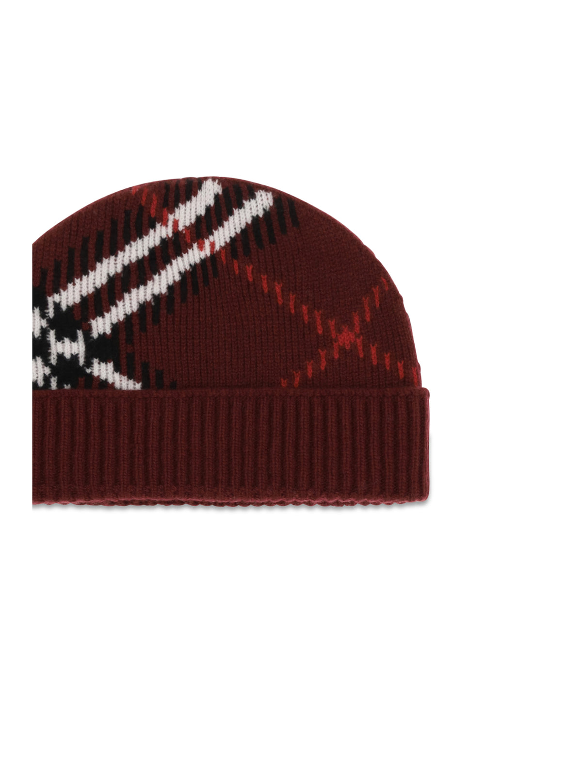Burberry Women Cashmere Check Beanie BURBERRY