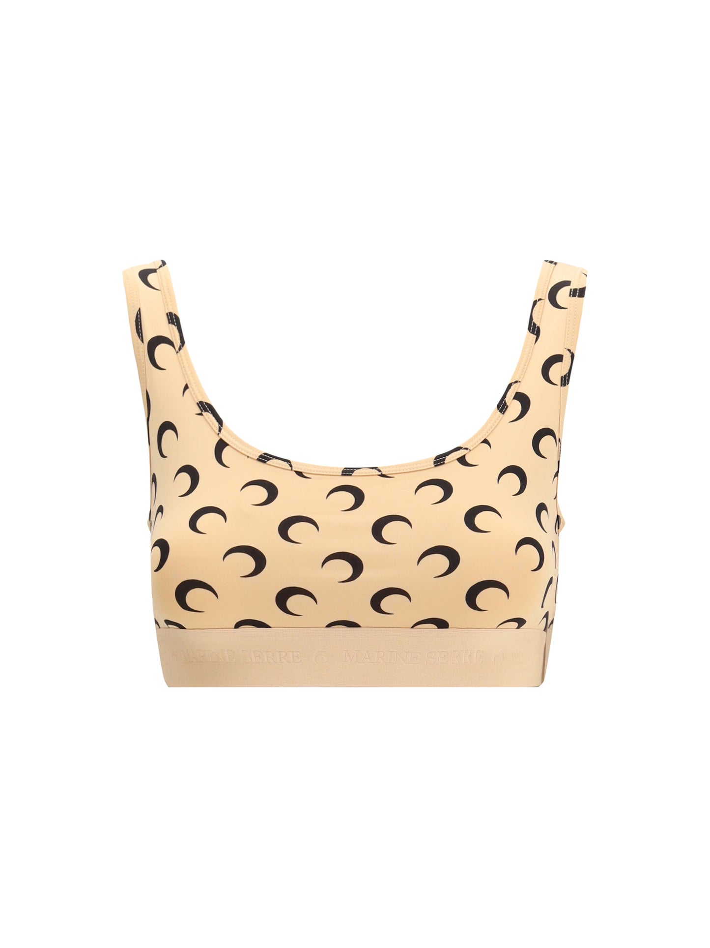 Marine Serre Women Moon Recycled Jersey Sports Bra MARINE SERRE