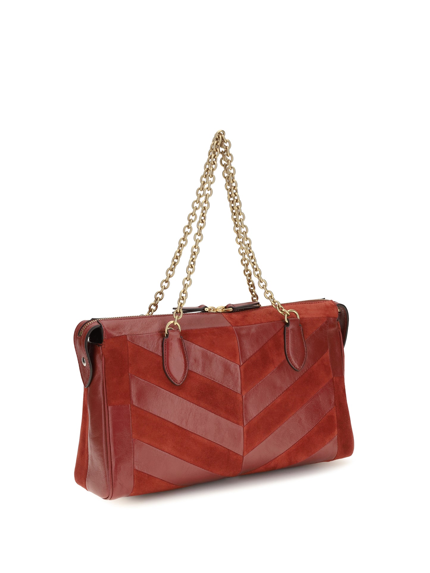 Valentino Garavani Women Medium Chevron Pattern Panthea Shoulder Bag VALENTINO GARAVANI