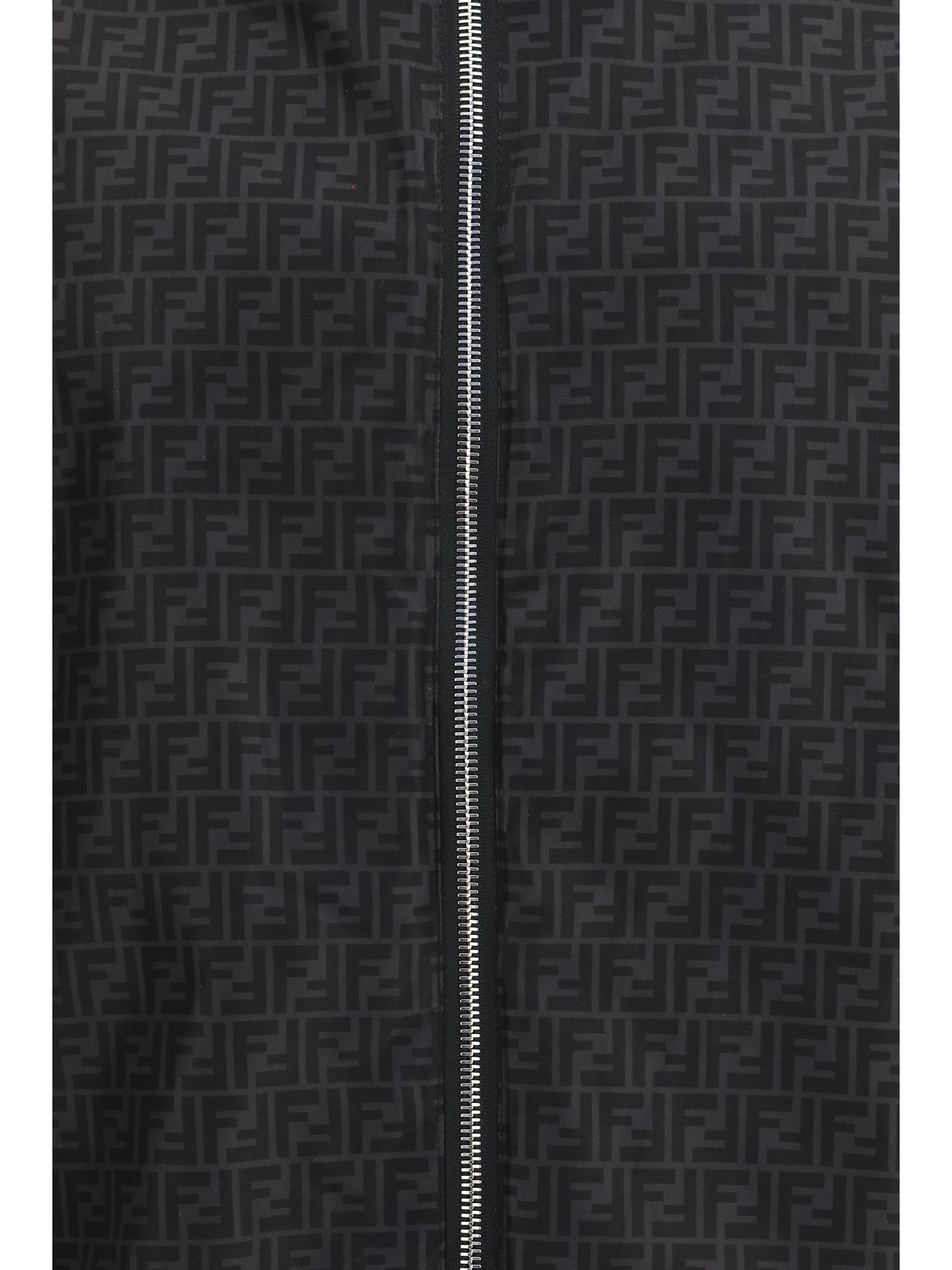 Fendi Men Ff Jacquard Zipped Reversible Windbreaker FENDI