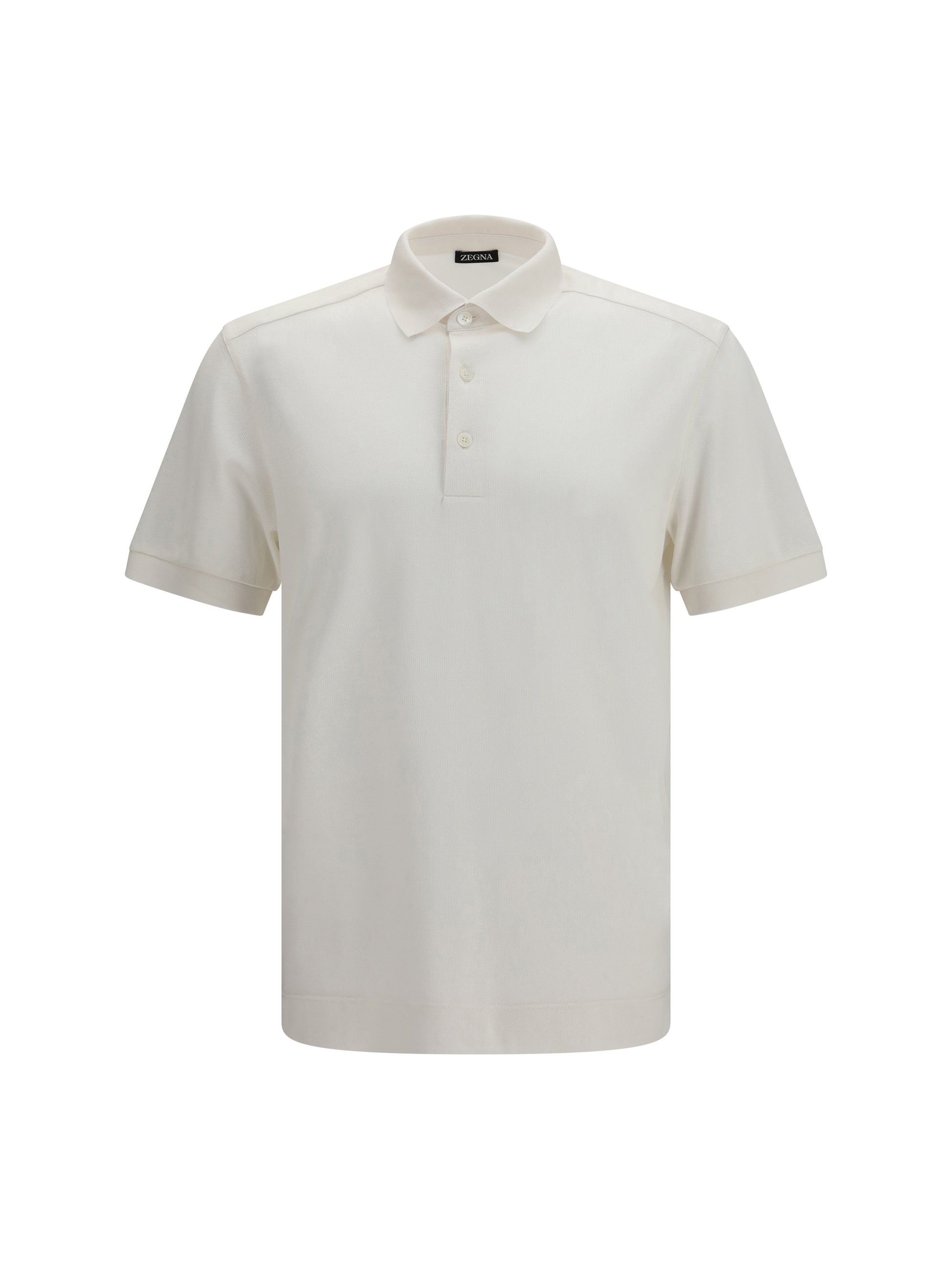 Zegna Men Cotton And Silk Piqué Polo ZEGNA