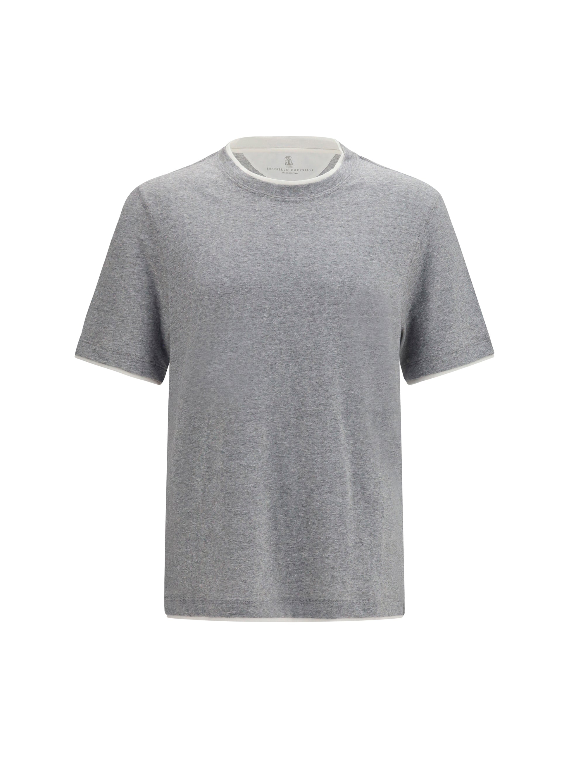 Brunello Cucinelli Men Short-Sleeve Cotton T-Shirt BRUNELLO CUCINELLI