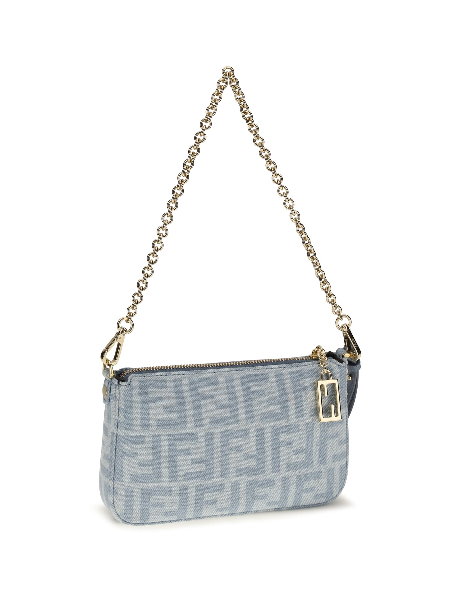 Fendi Women Denim Baguette Clutch FENDI