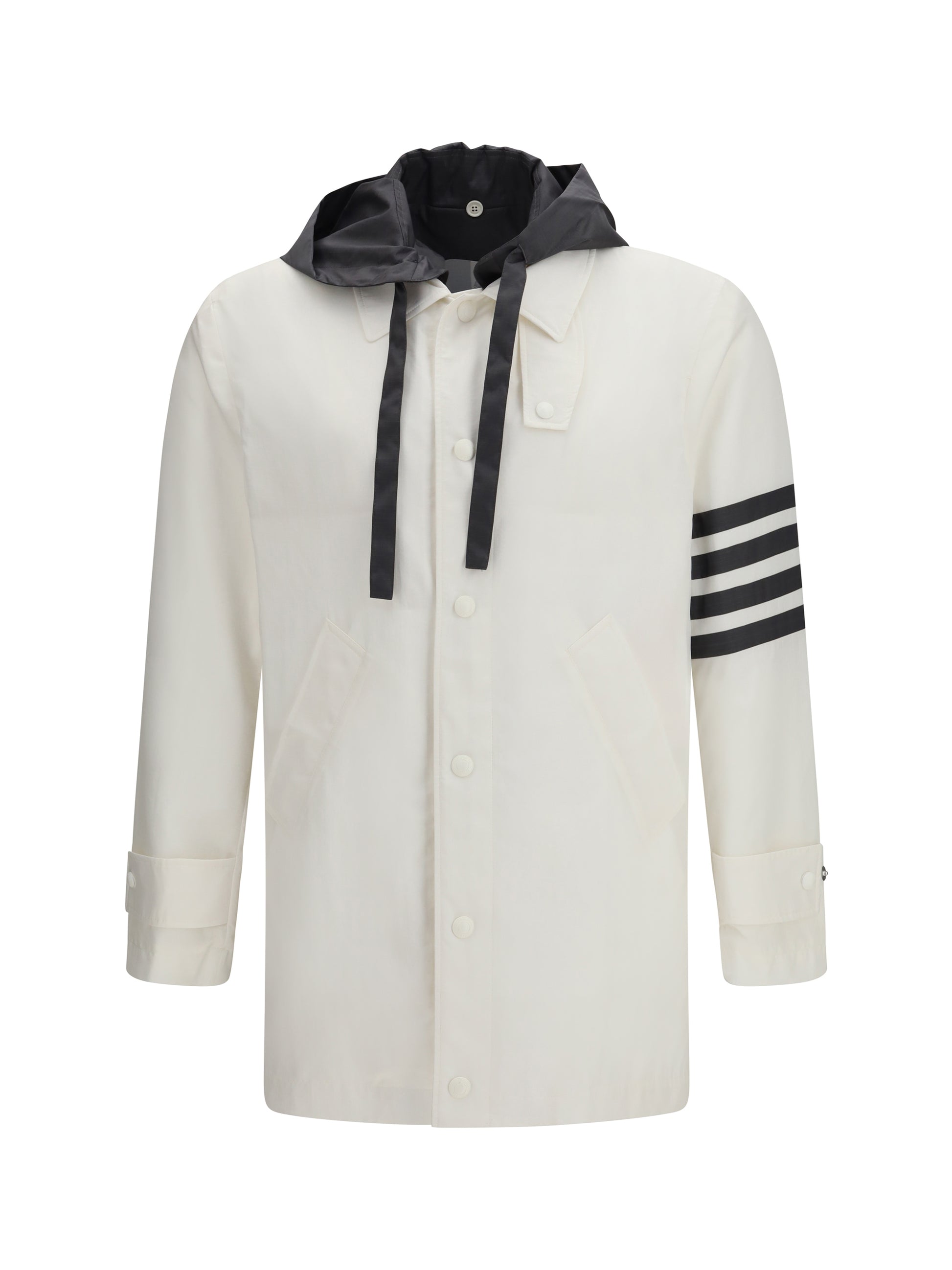 Thom Browne Men Unconstructed Hooded Bal Collar THOM BROWNE