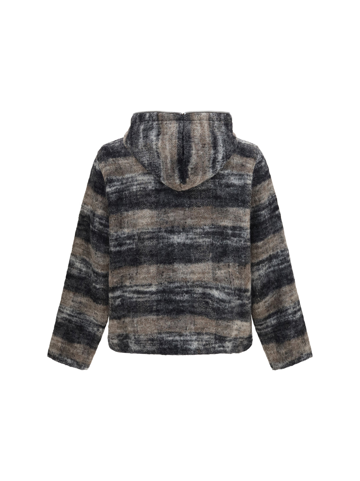 Our Legacy Men Hooded Checked Knit Sweatshirt OUR LEGACY
