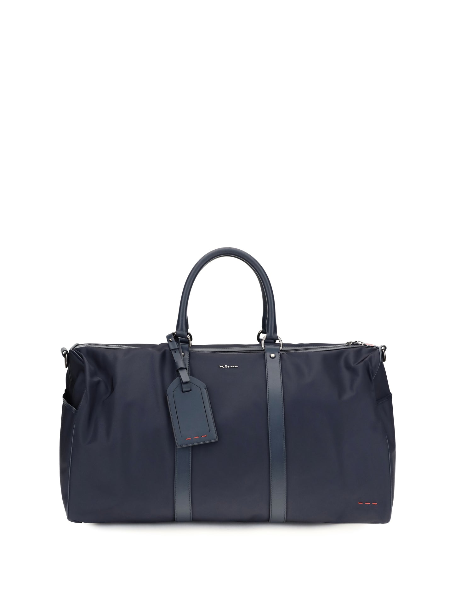 Kiton Men Leather-Trim Travel Duffle Bag KITON
