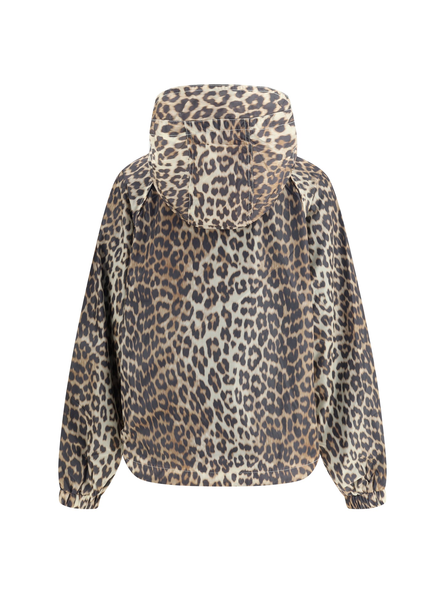 Ganni Women Leopard Raincoat Jacket GANNI