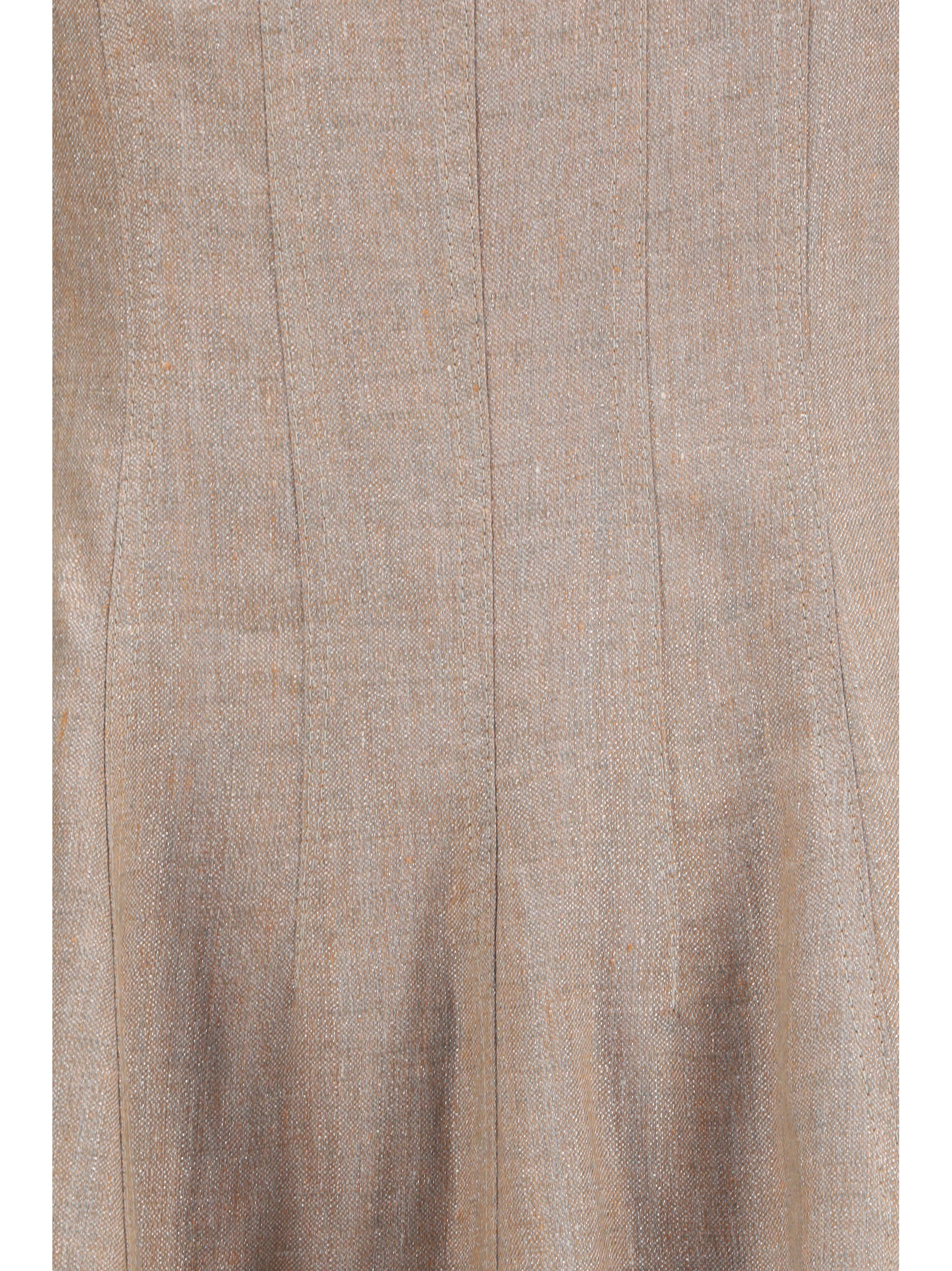 Brunello Cucinelli Women Sparkling Linen Twill Dress BRUNELLO CUCINELLI