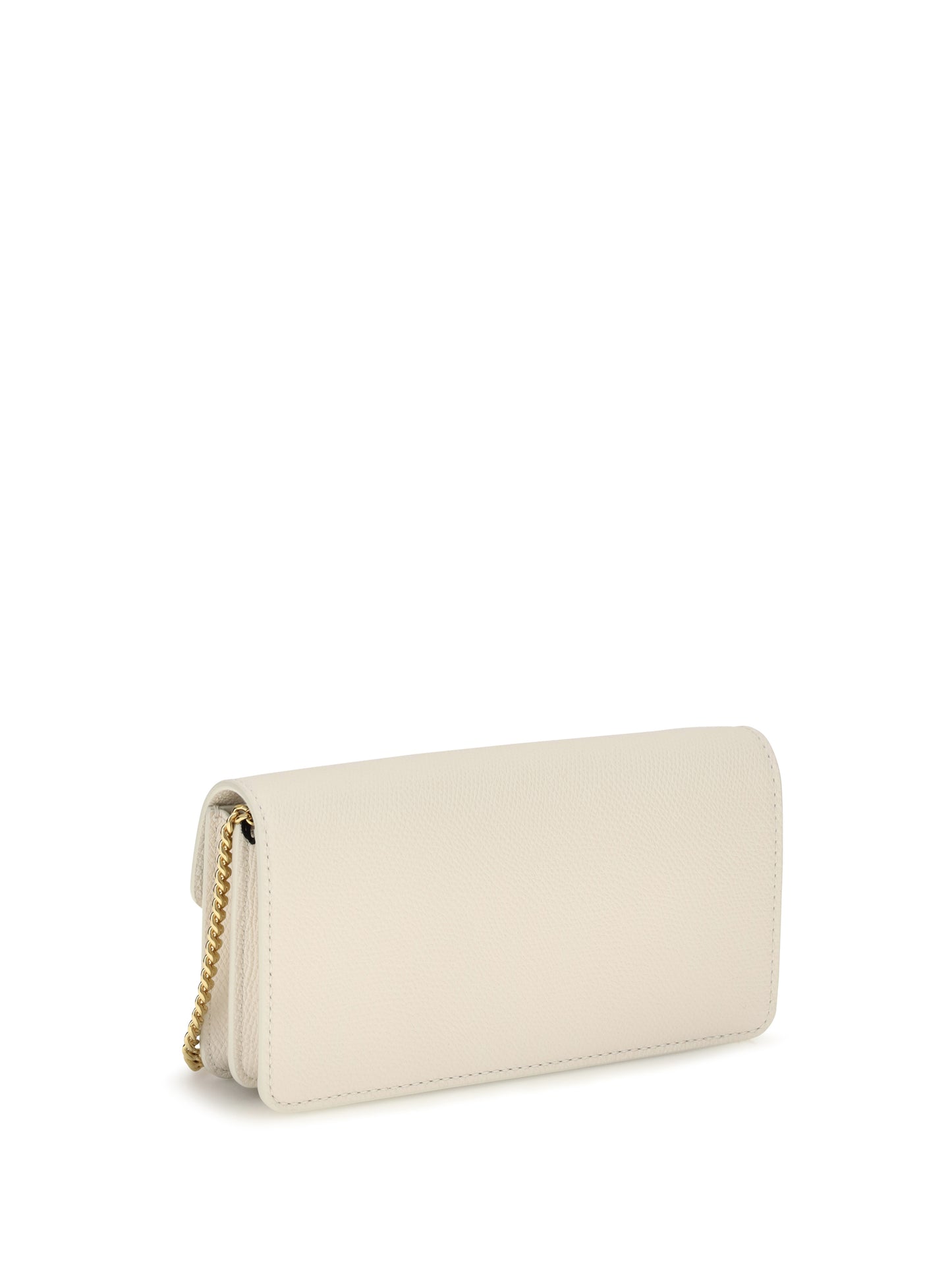 Valentino Garavani Women Vlogo Signature Grainy Calfskin Chain Wallet VALENTINO GARAVANI