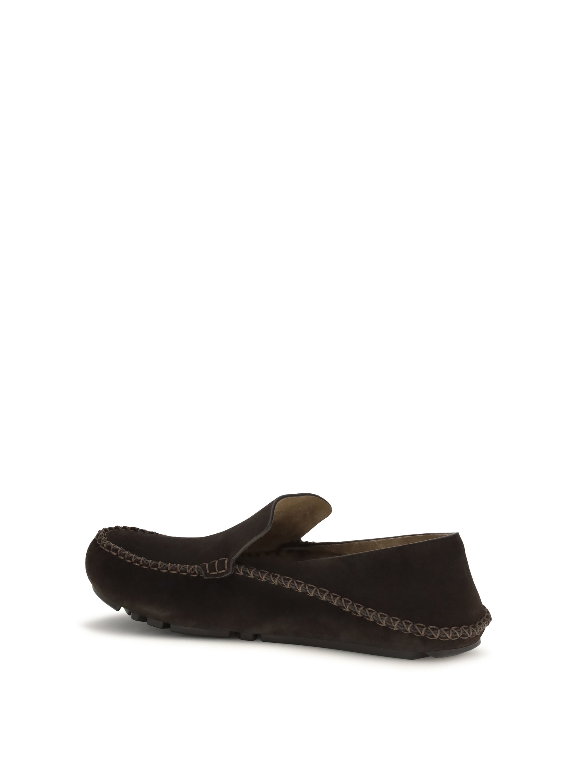 Loewe Men Rambla Loafers In Suede Calfskin LOEWE