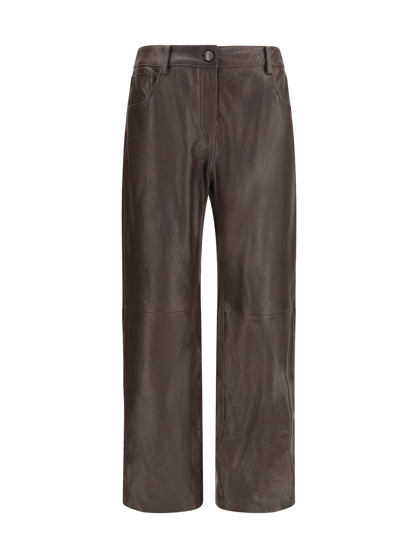 Magda Butrym Women Straight-Leg Leather Pants MAGDA BUTRYM