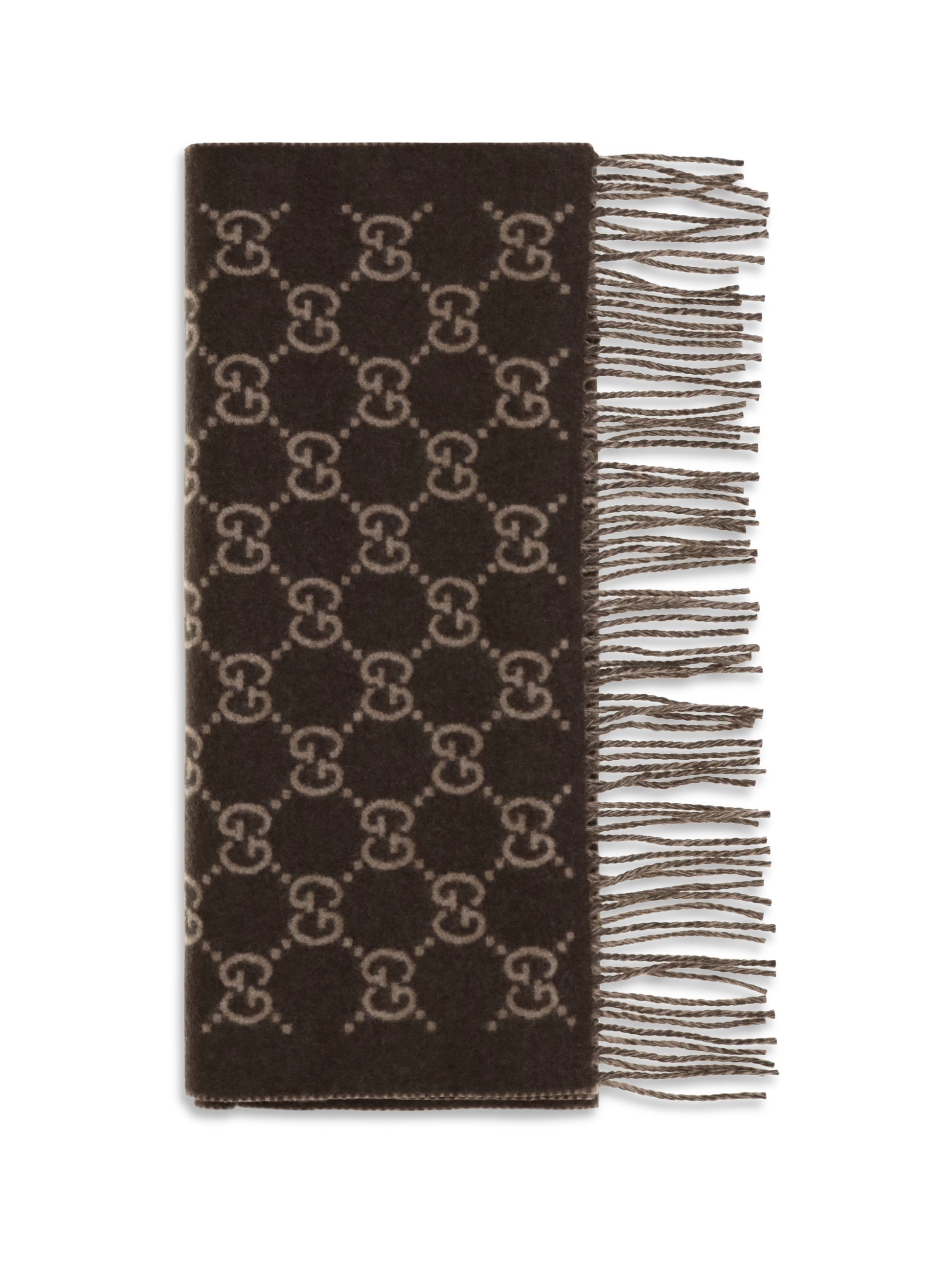 Gucci Men Gg Cashmere Scarf GUCCI