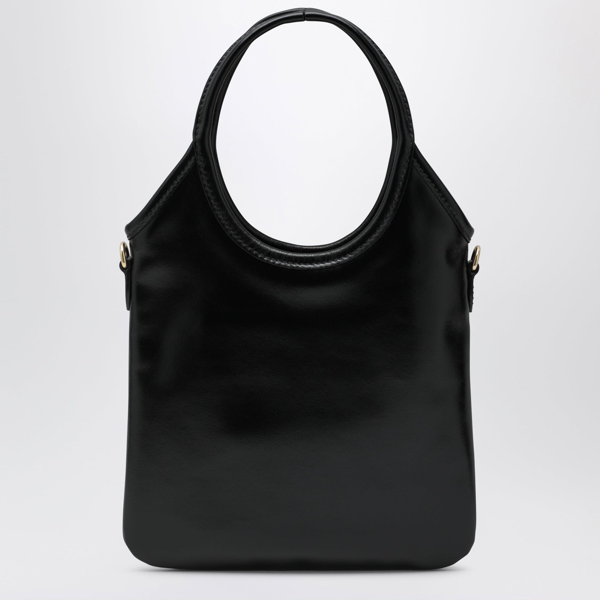 Miu Miu Ivy Calfskin Leather Handbag In Black Women MIU MIU