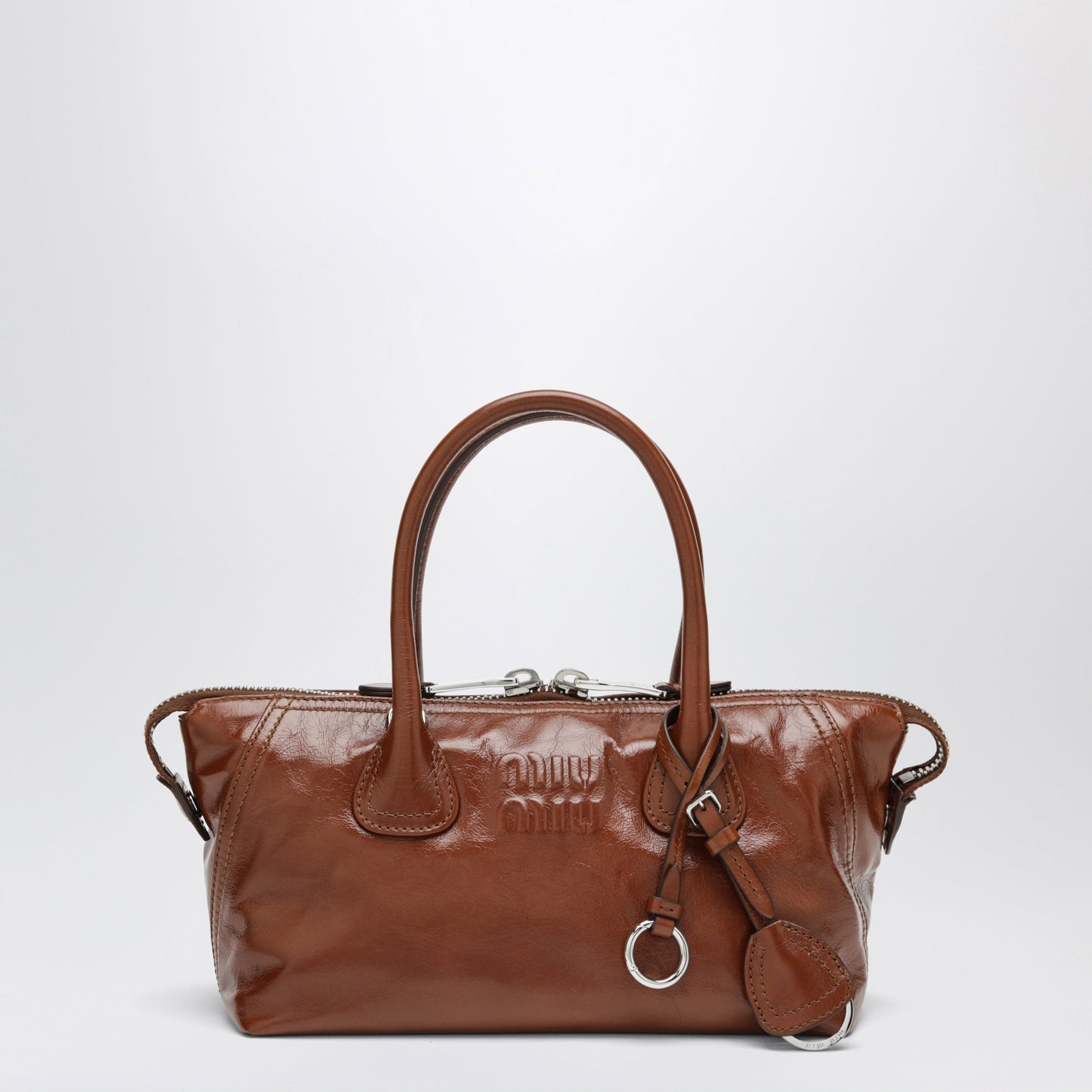 Miu Miu Palissandro Brown Leather Bag Women MIU MIU