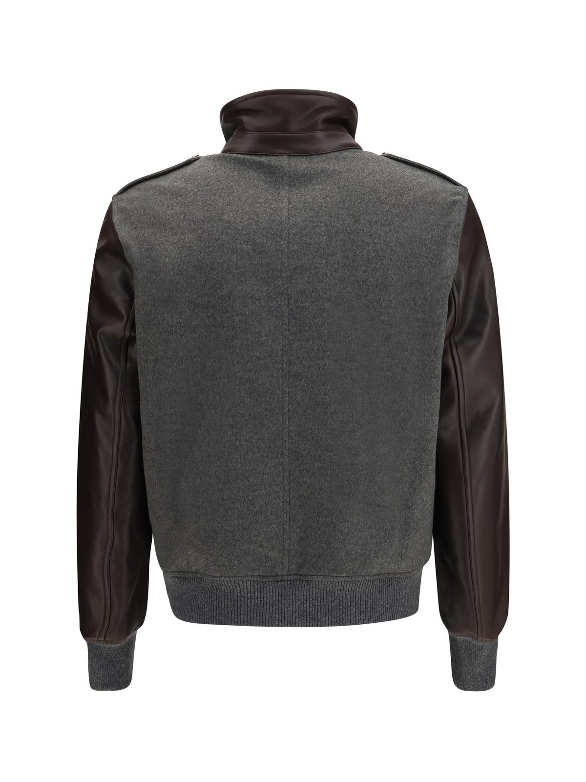 Brunello Cucinelli Men Membrane Finished Cashmere Beaver Bomber BRUNELLO CUCINELLI