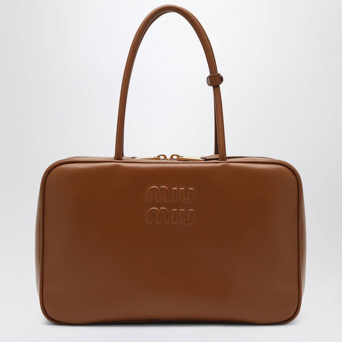 Miu Miu Beau Large Bag In Cognac Leather Women MIU MIU