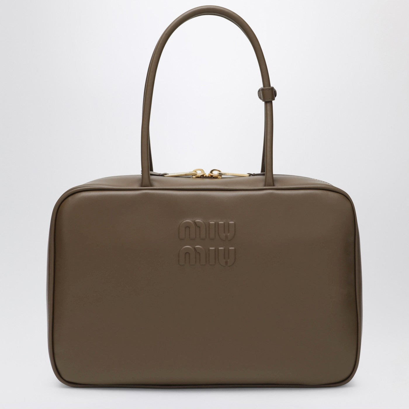 Miu Miu Beau Large Bag In Tundra-Colored Leather Women MIU MIU