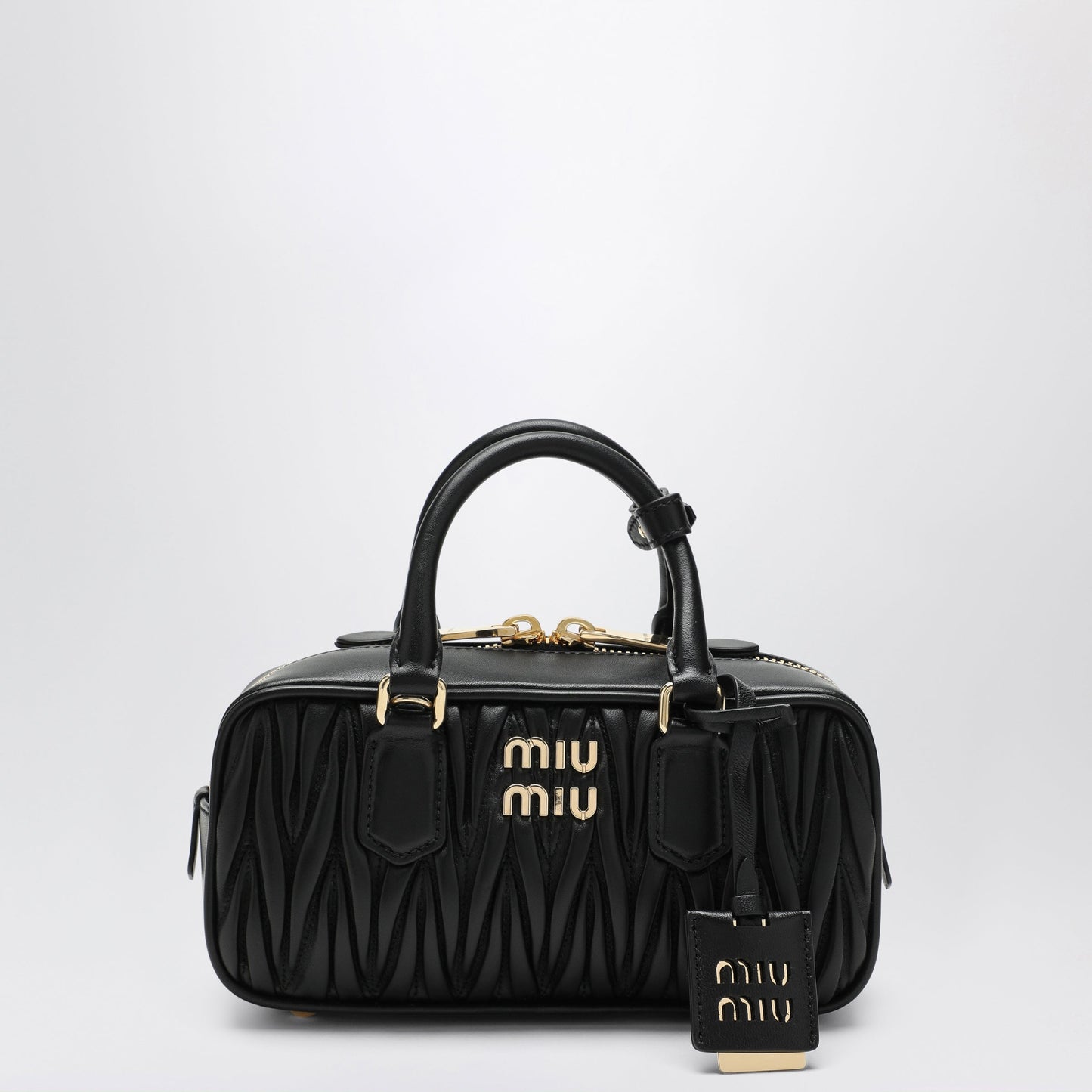 Miu Miu Black Arcadie Bag In Matelasse Nappa Leather Women MIU MIU