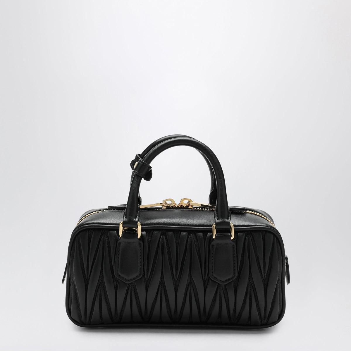 Miu Miu Black Arcadie Bag In Matelasse Nappa Leather Women MIU MIU