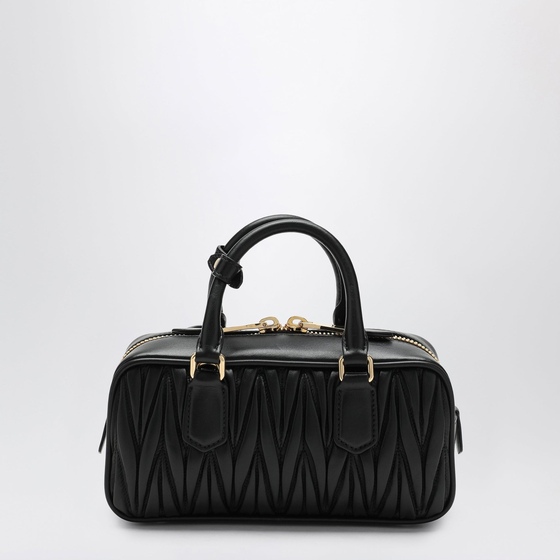 Miu Miu Black Arcadie Bag In Matelasse Nappa Leather Women MIU MIU