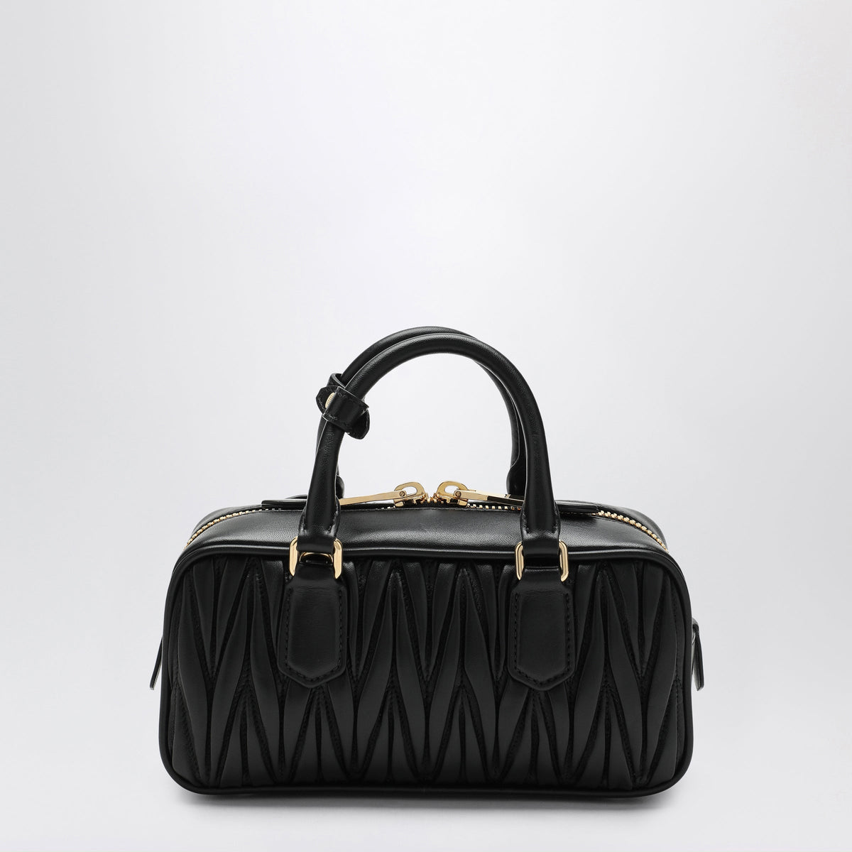 Miu Miu Black Arcadie Bag In Matelasse Nappa Leather Women MIU MIU