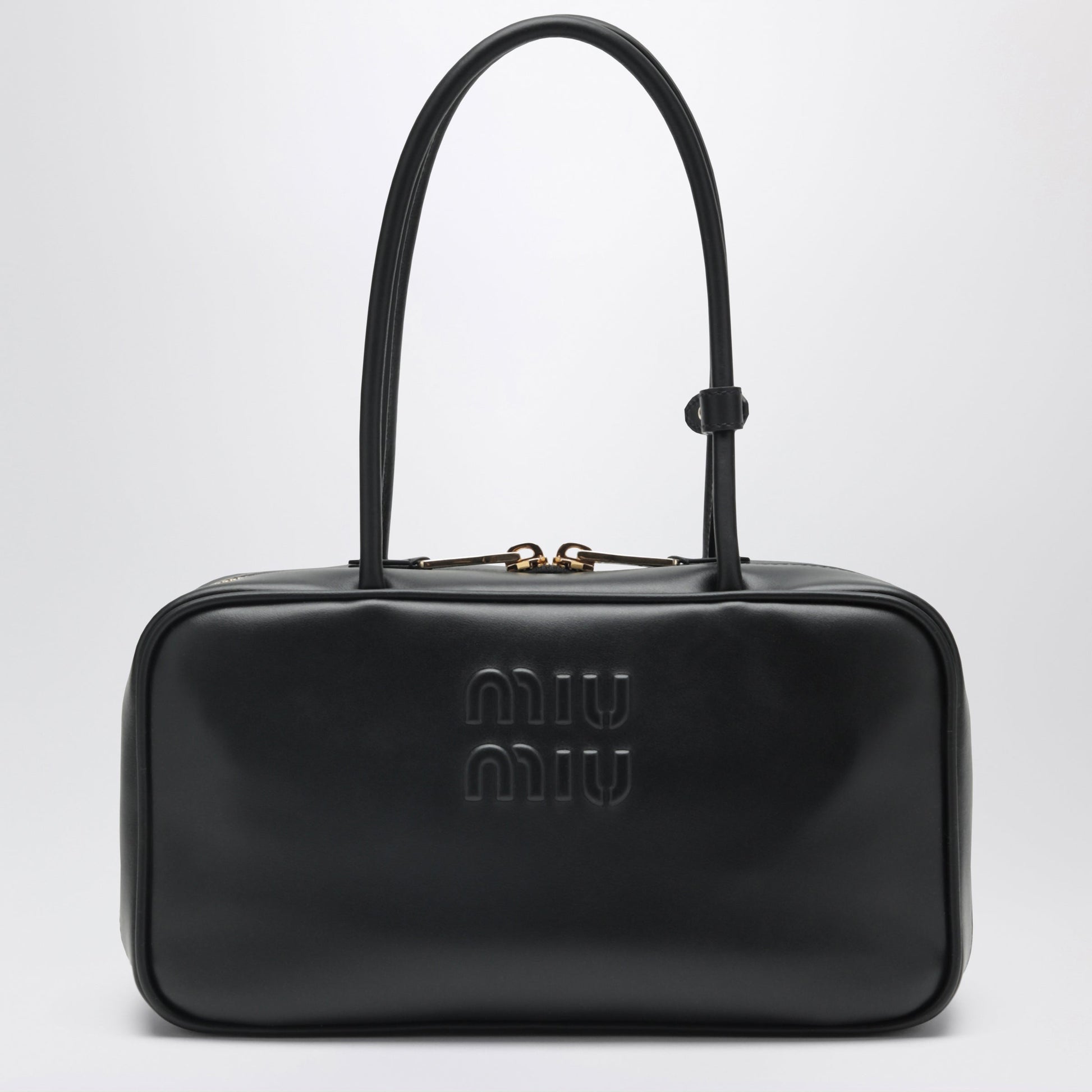 Miu Miu Beau Medium Bag In Black Leather Women MIU MIU