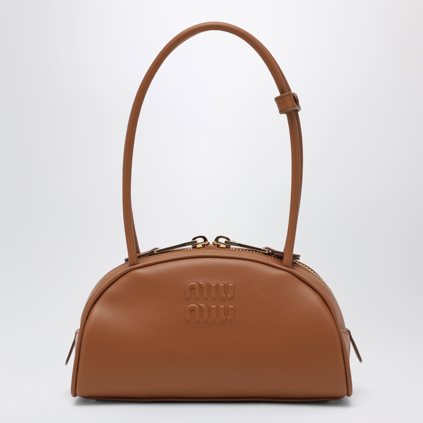 Miu Miu Beau Leather Bag In Cognac Color Women MIU MIU