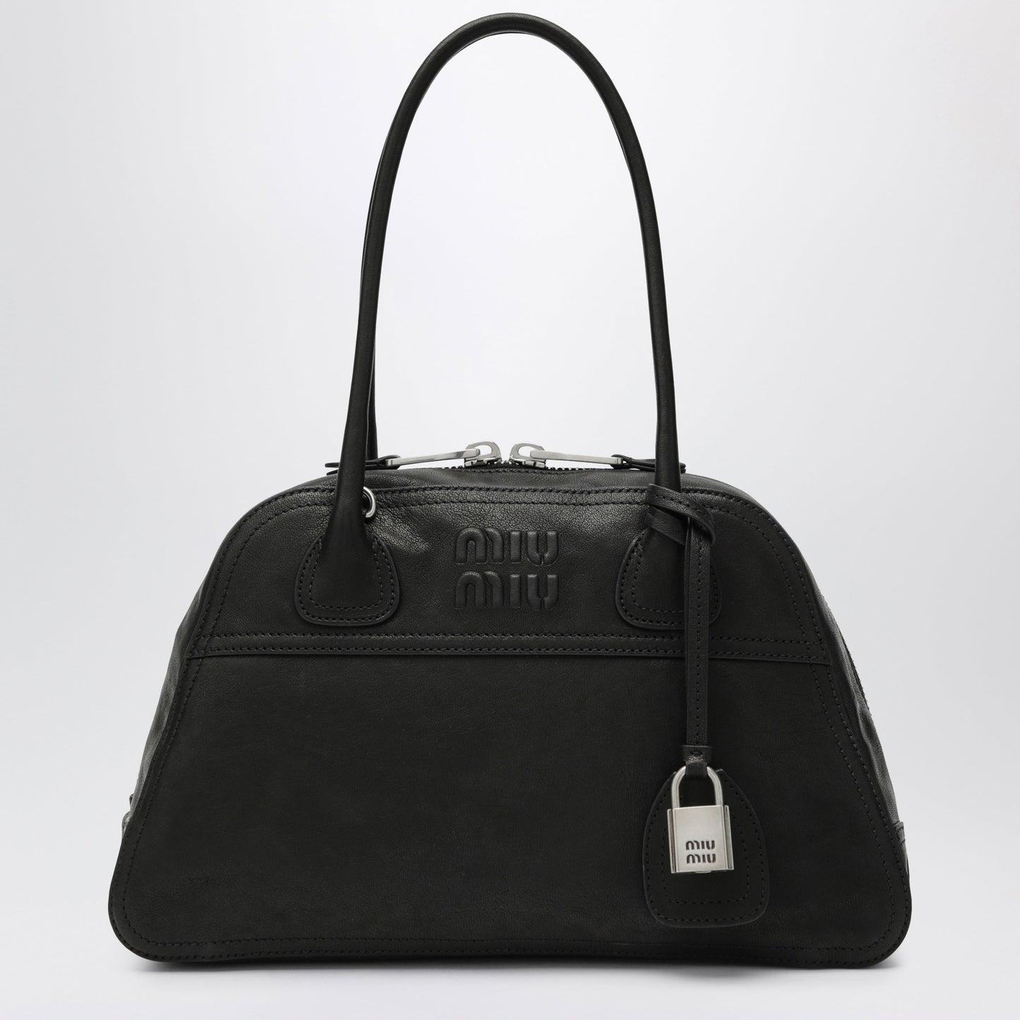 Miu Miu Vivant Nappa Leather Bag In Black Women MIU MIU