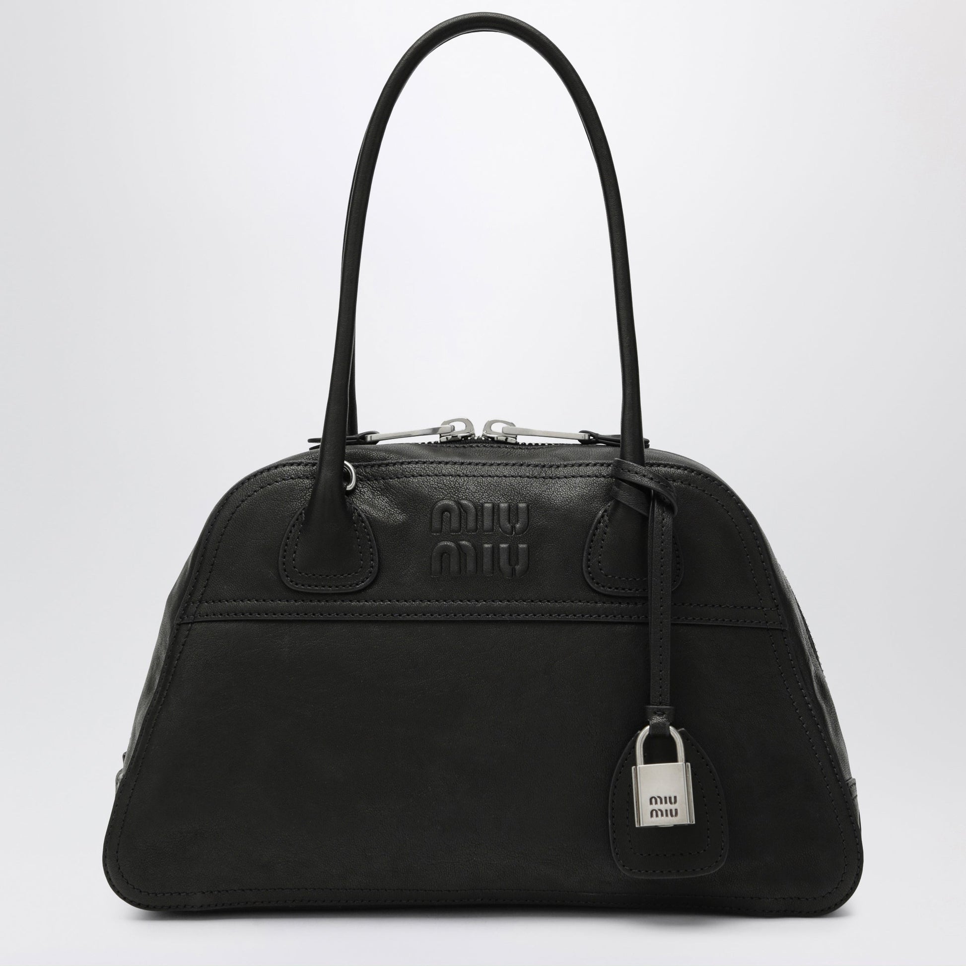 Miu Miu Vivant Nappa Leather Bag In Black Women MIU MIU