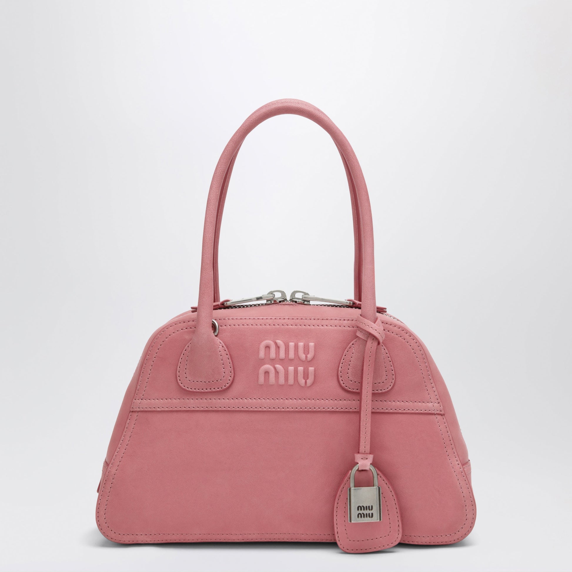 Miu Miu Begonia Pink Vivant Small Nappa Leather Bag Women MIU MIU