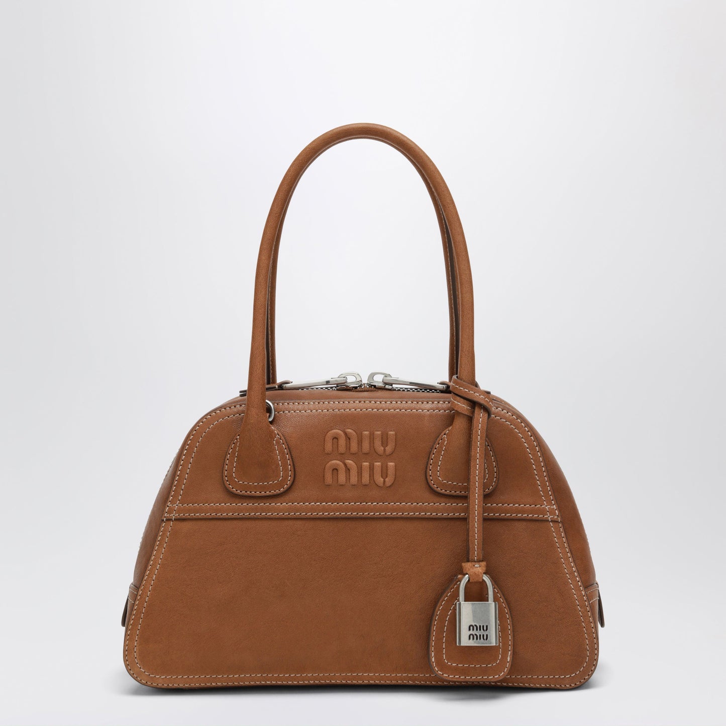 Miu Miu Caramel Vivant Small Nappa Leather Bag Women MIU MIU