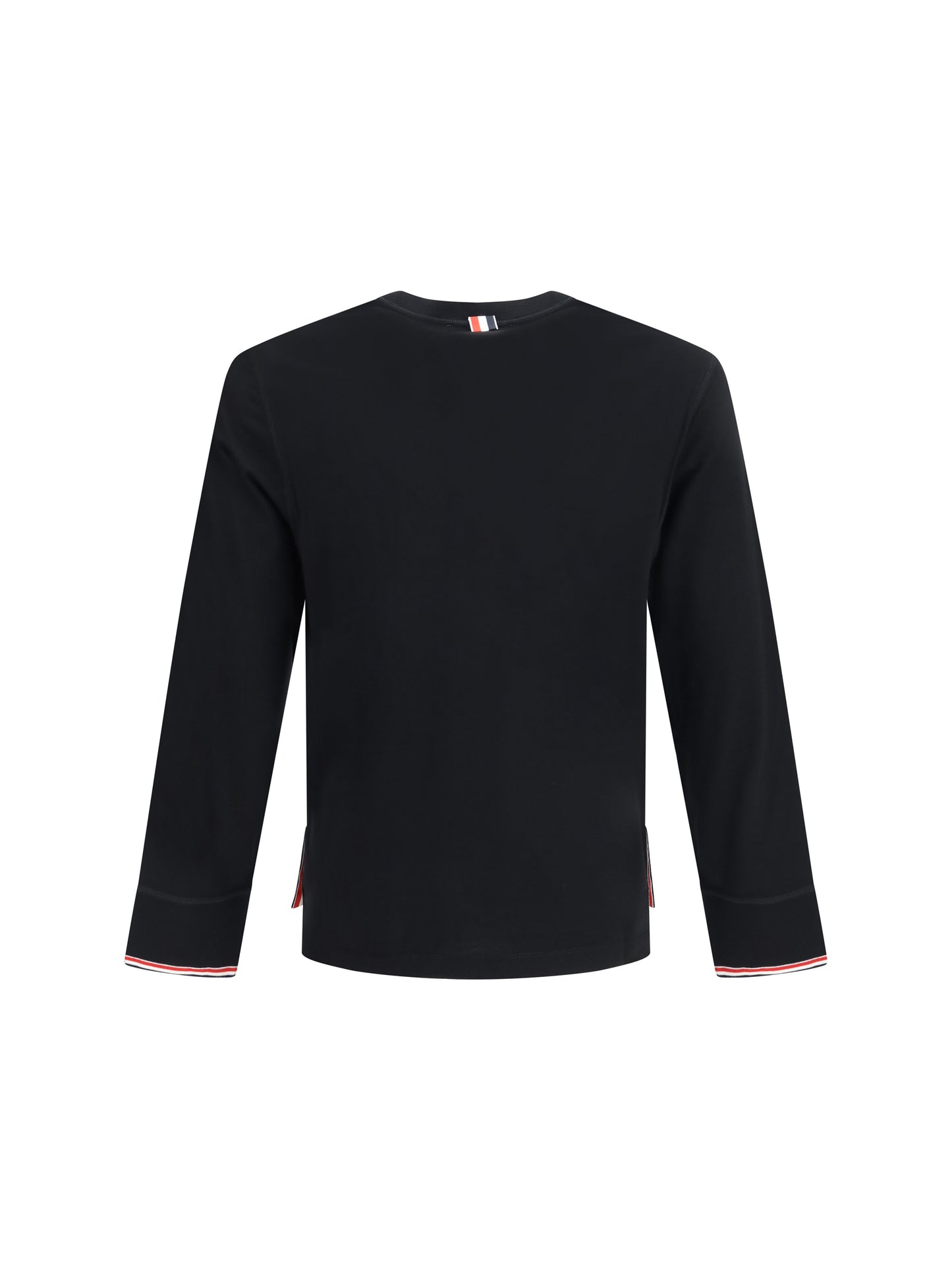 Thom Browne Men Buttoned Sweater With Rwb Cuffs THOM BROWNE