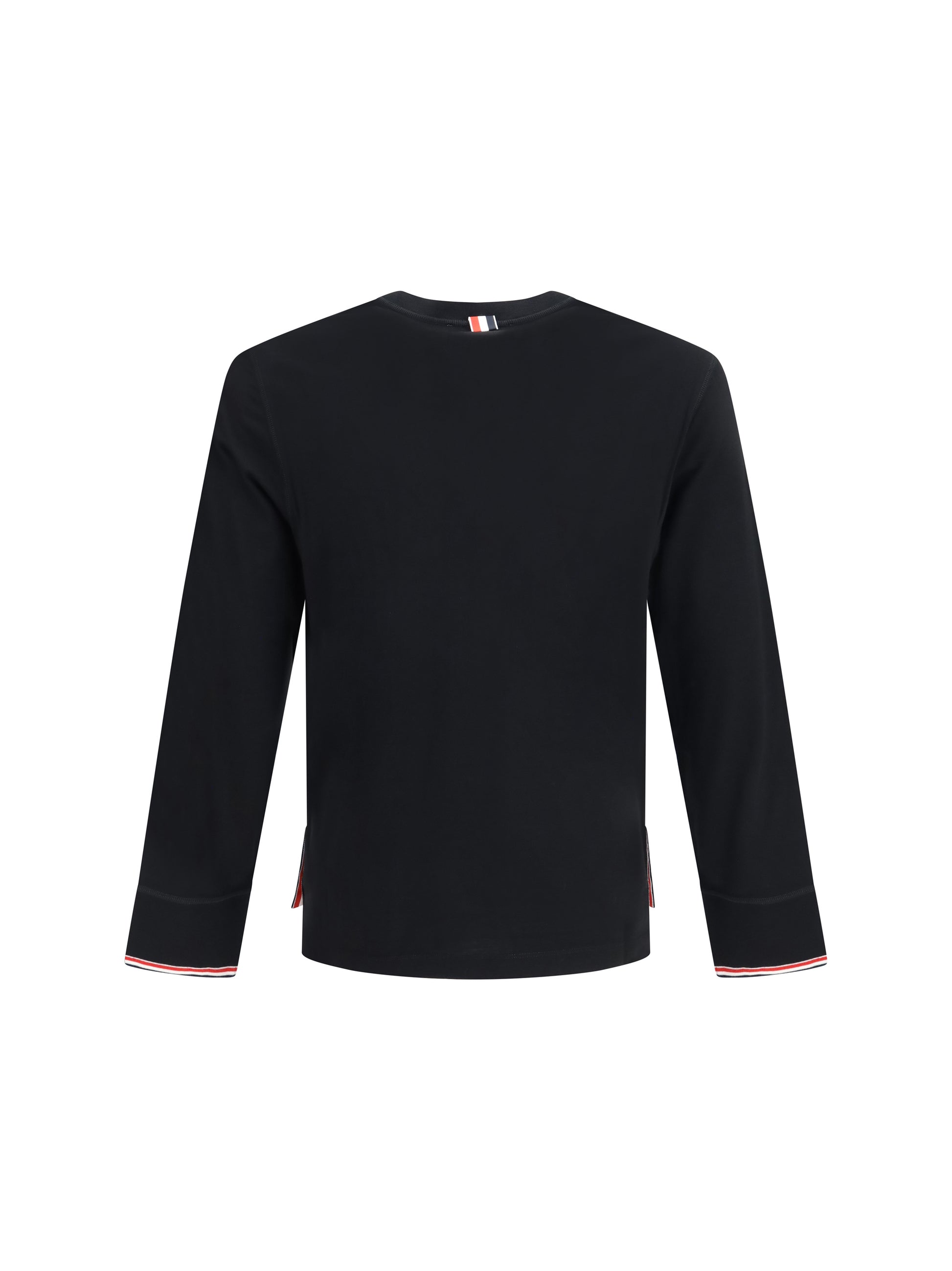 Thom Browne Men Buttoned Sweater With Rwb Cuffs THOM BROWNE