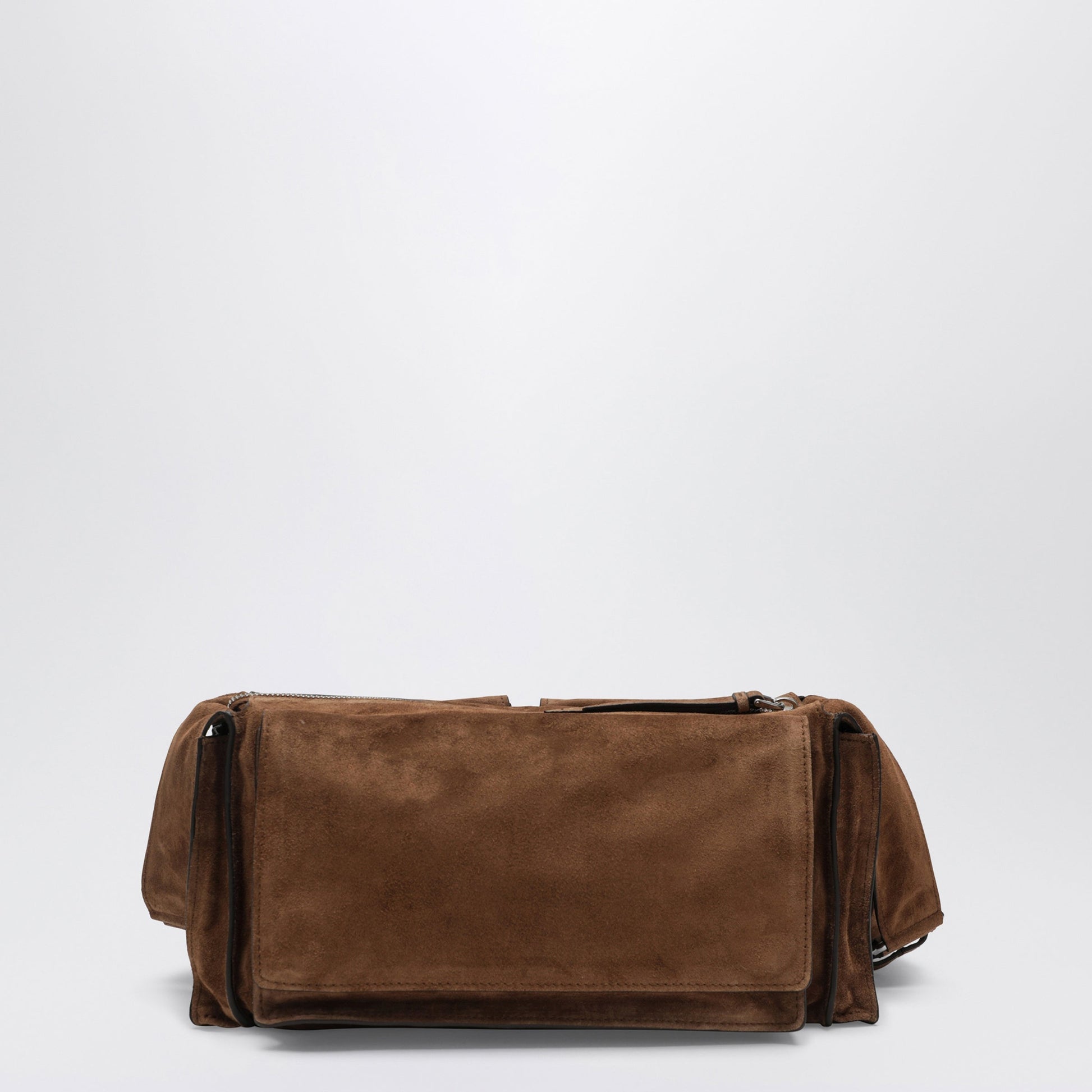Miu Miu Utilitaire Crossbody Bag In Cocoa Suede Women MIU MIU