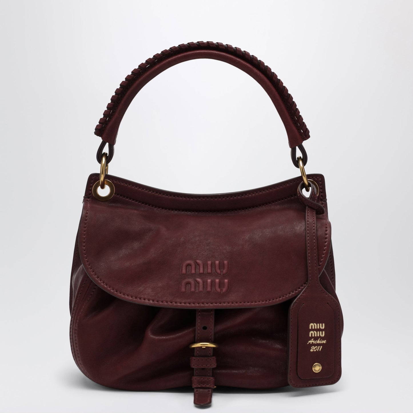 Miu Miu Rendez-Vous Bag In Leather, Amaranto Women MIU MIU