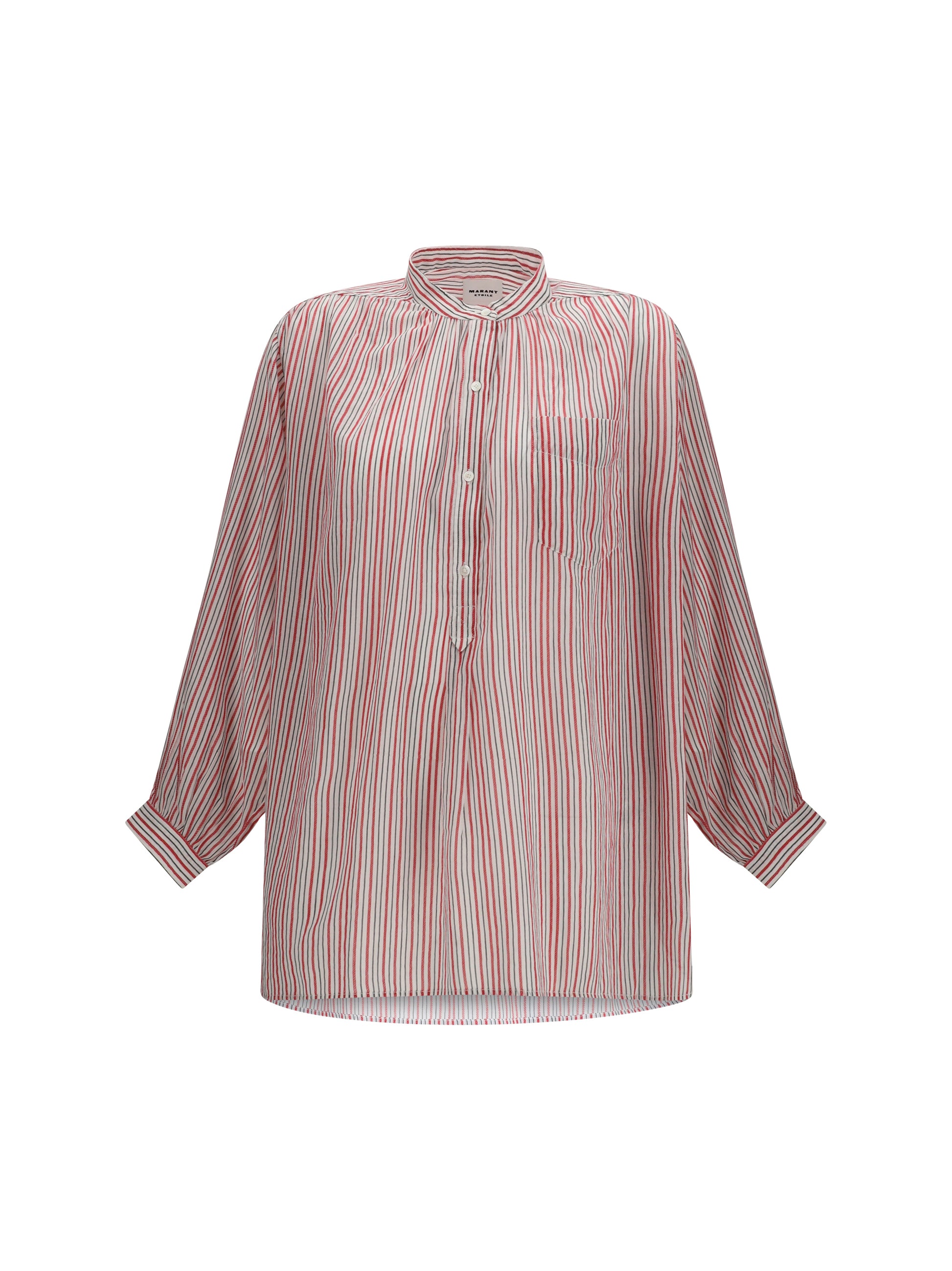 Marant Etoile Women Sapha Striped Cotton Voile Shirt ISABEL MARANT ETOILE