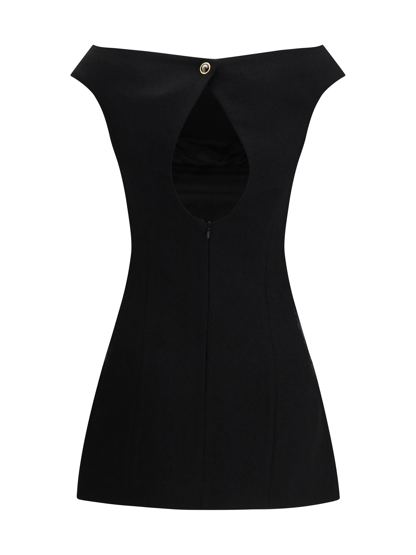 Marine Serre Women Wool Bouclé Sleeveless Mini Dress MARINE SERRE