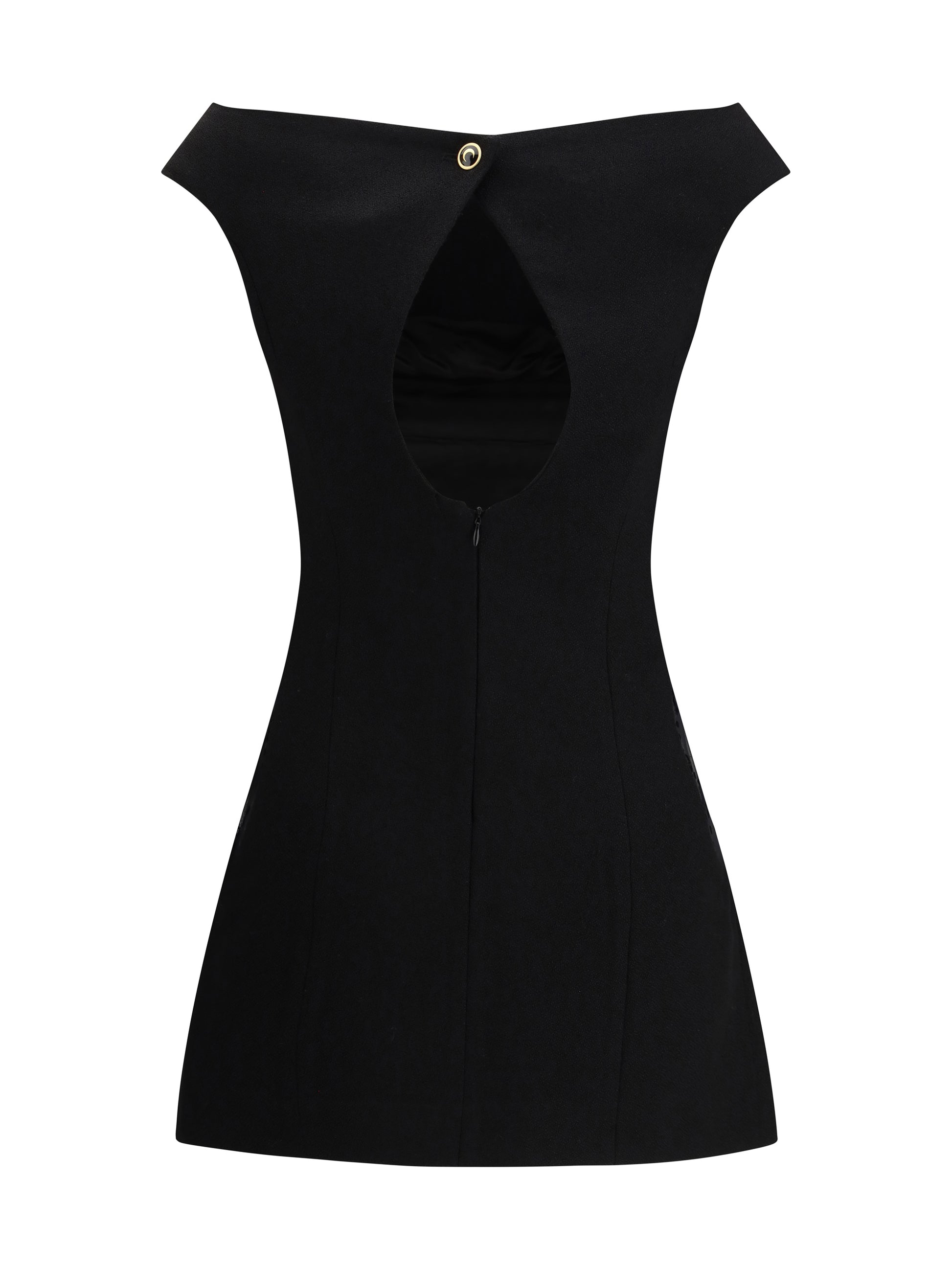 Marine Serre Women Wool Bouclé Sleeveless Mini Dress MARINE SERRE
