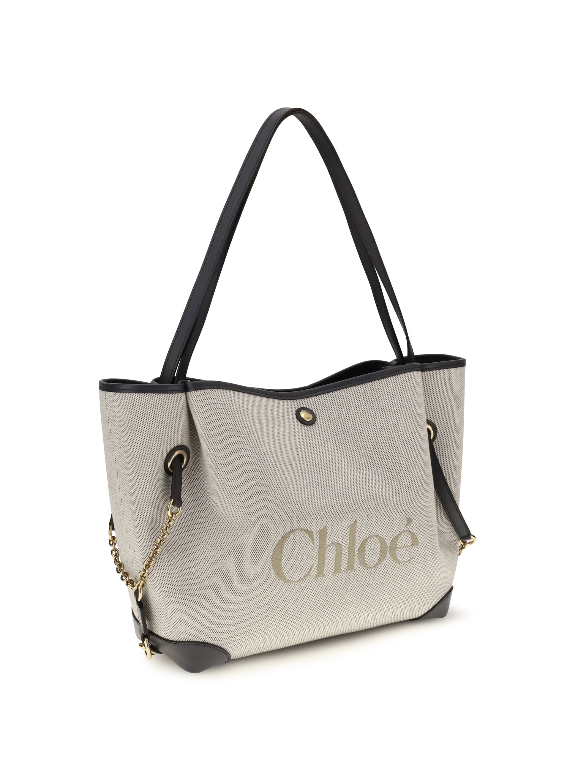 Chloé Women Clover Tote Bag In Canvas CHLOE