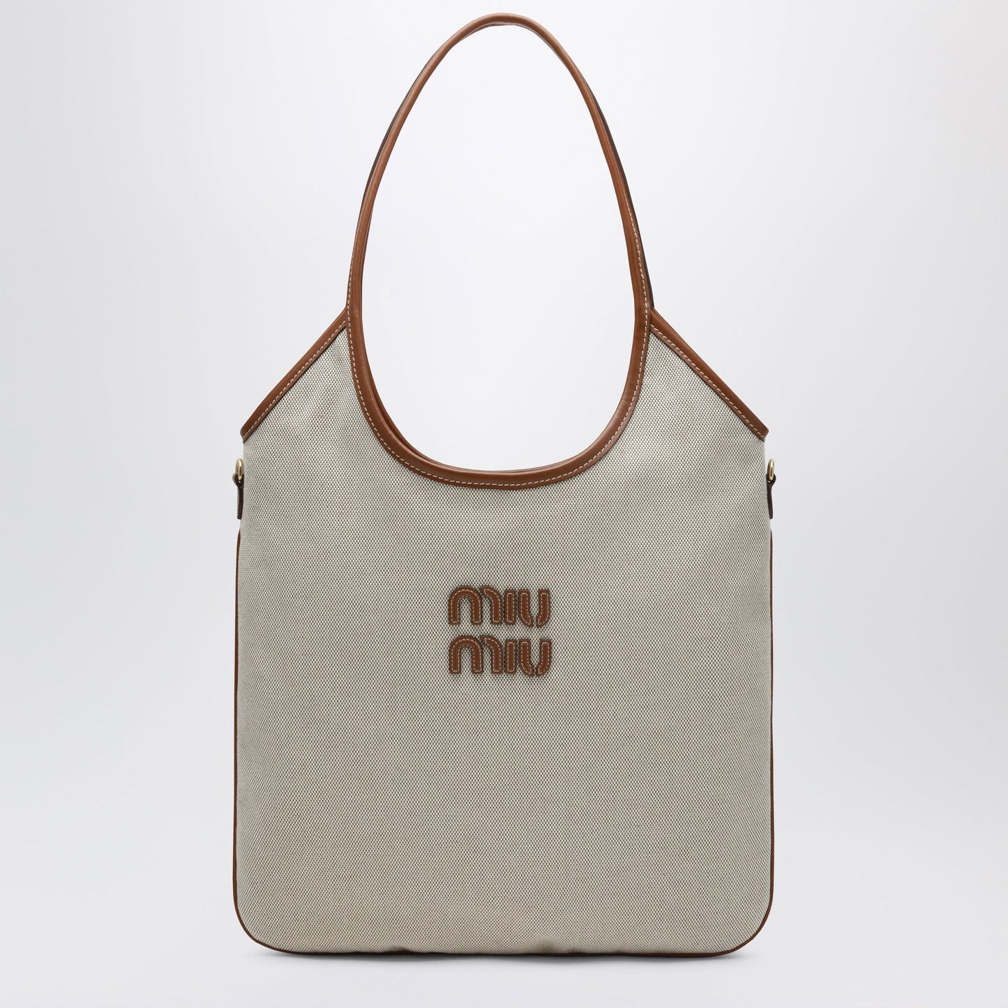 Miu Miu Ivy Canvas And Leather Bag Women MIU MIU