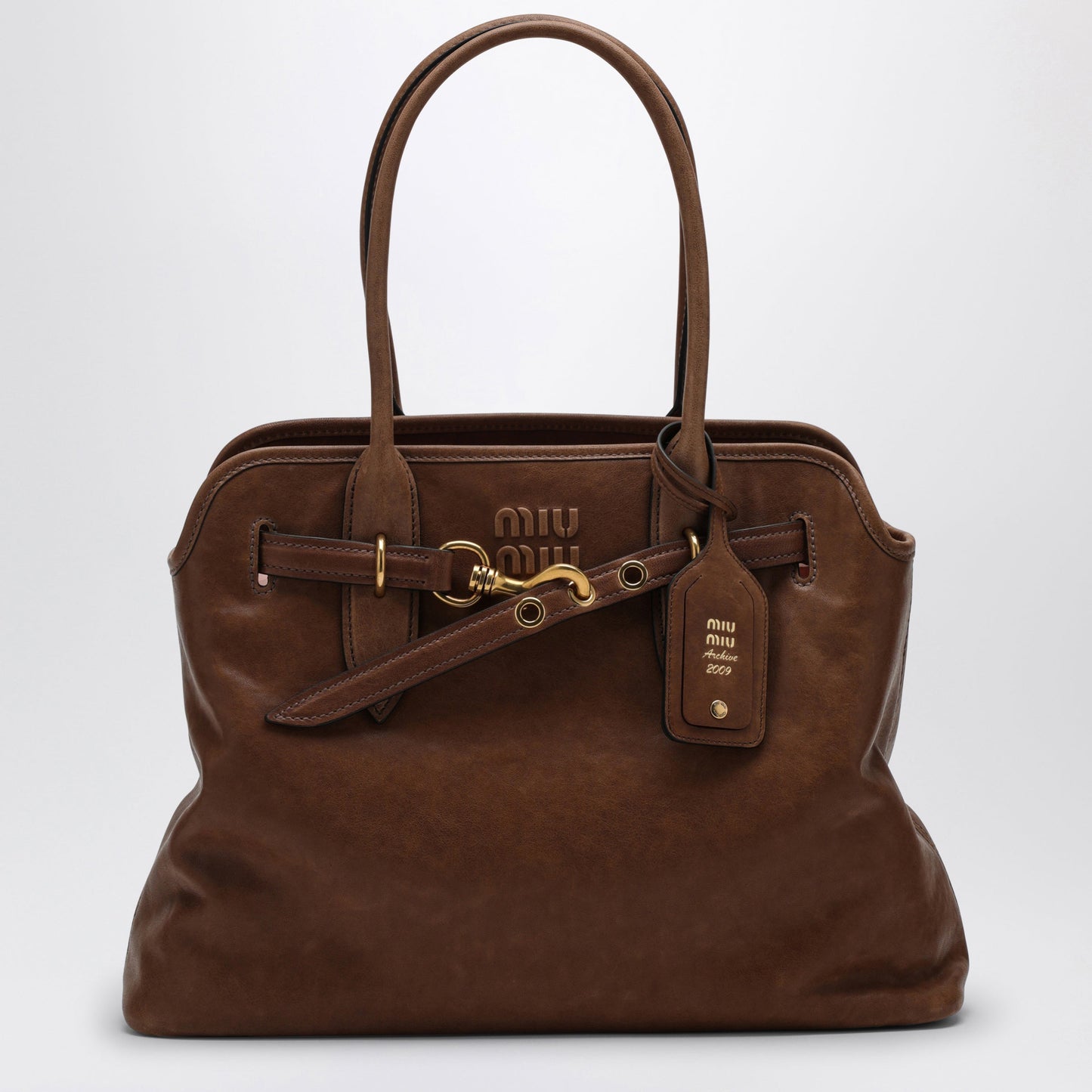 Miu Miu Black Nappa Leather Aventure Bag Women MIU MIU