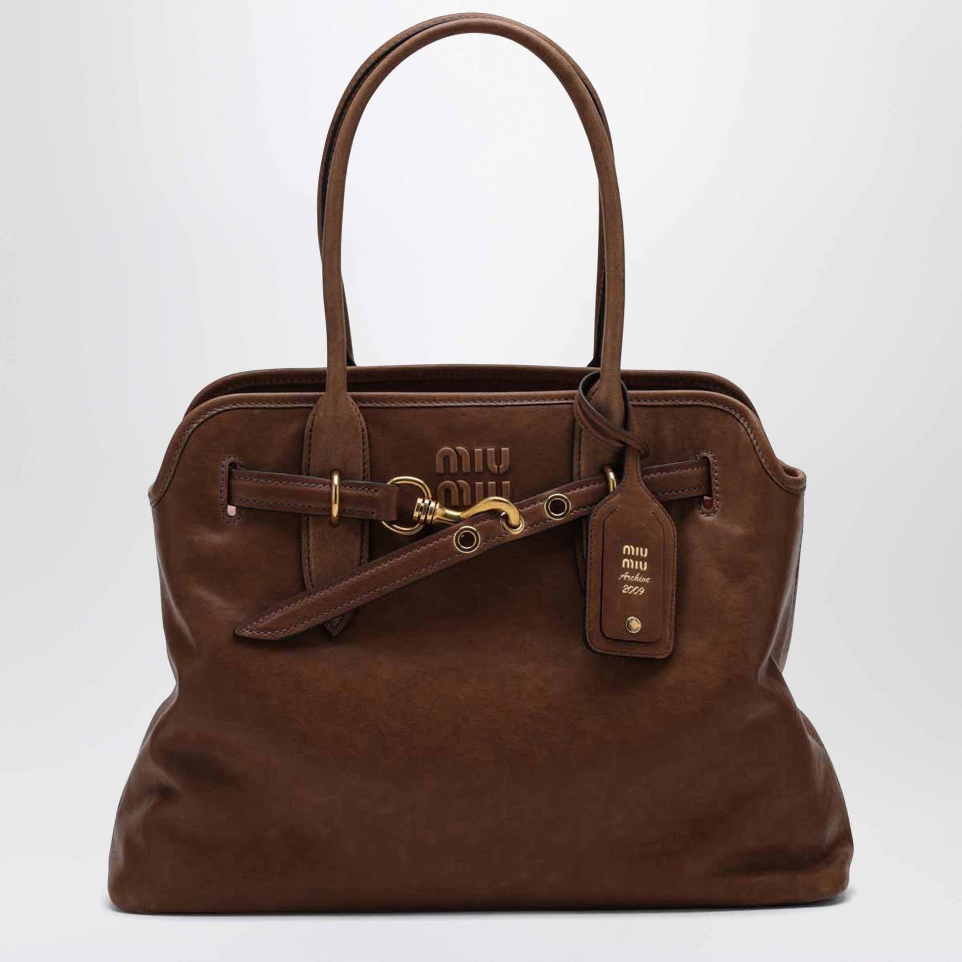 Miu Miu Aventure Bag In Rovere Nappa Leather Women MIU MIU